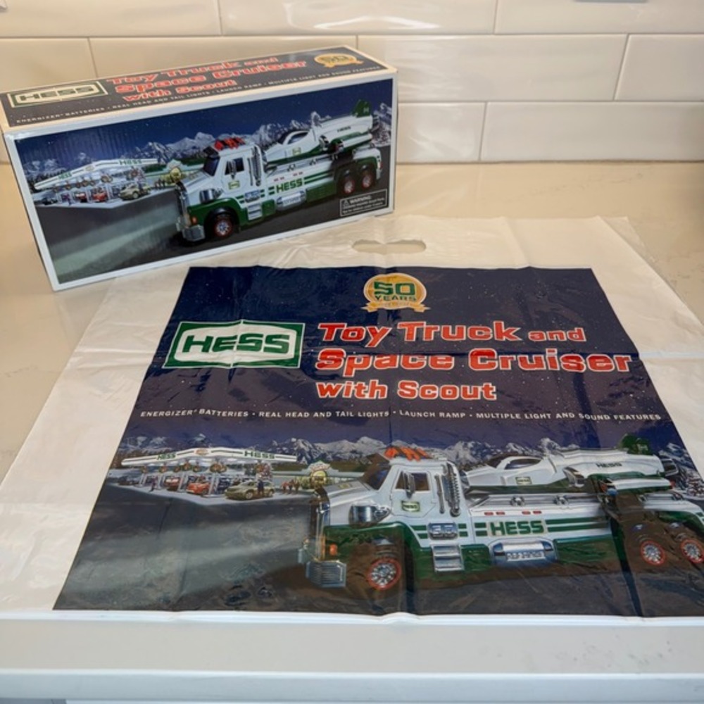 2014 50th Anniversary Hess Toy Truck‎ Space Cruiser w/ Scout NIB Mint Bag Incl